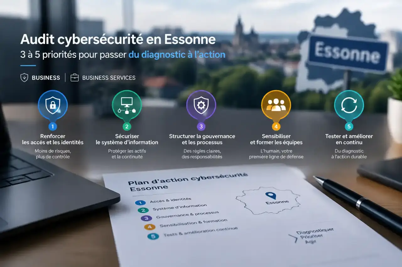 Audit cybersécurité en Essonne : 3 à 5 priorités pour passer du diagnostic à l’action
