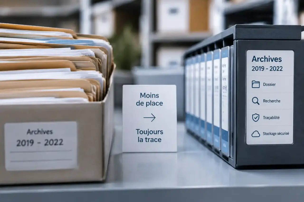 Stockage d’archives : gagner de la place sans perdre la trace d’un dossier