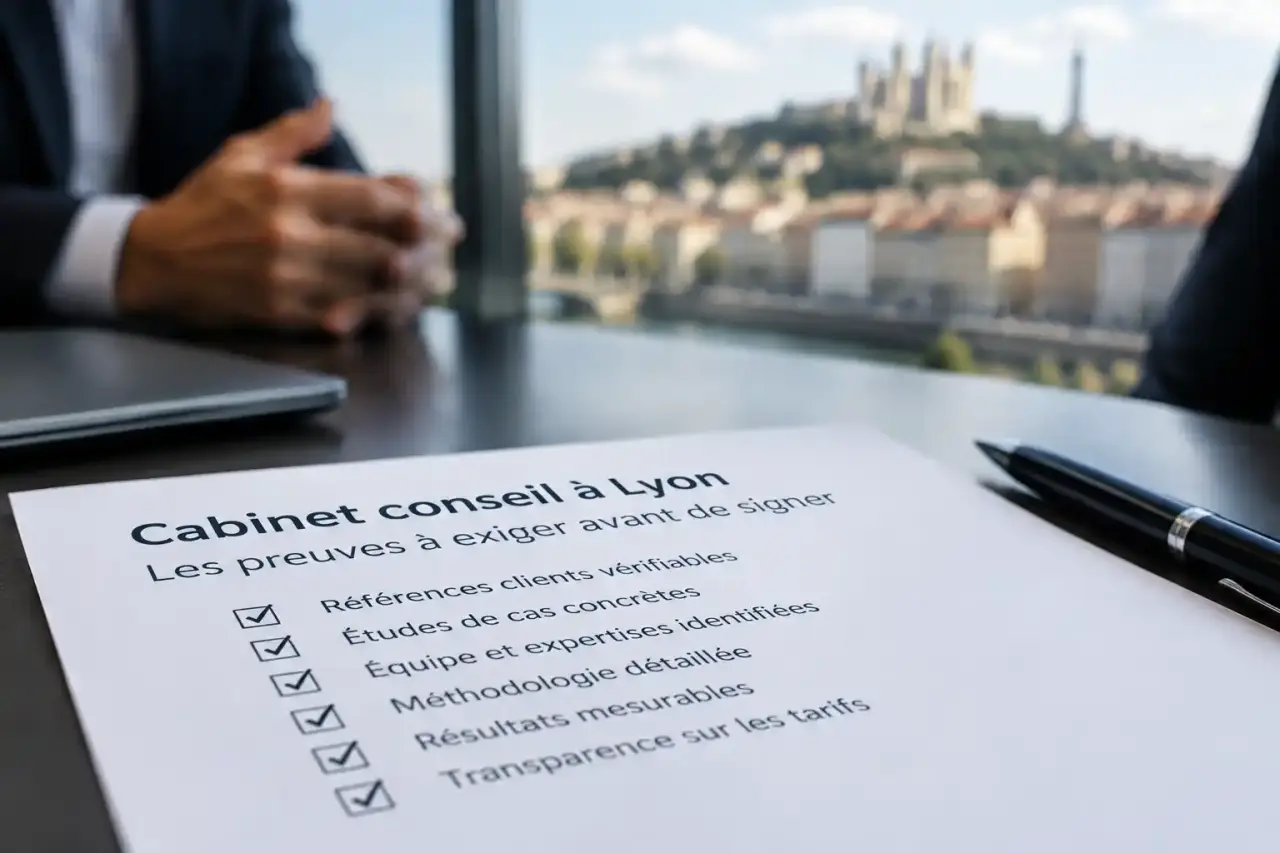 Cabinet conseil à Lyon : les preuves à exiger avant de signer